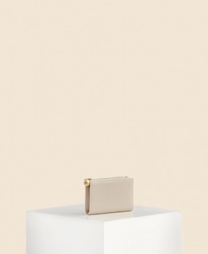 Beige Cafuné Egg Long Women's Wallets | OKD620SL