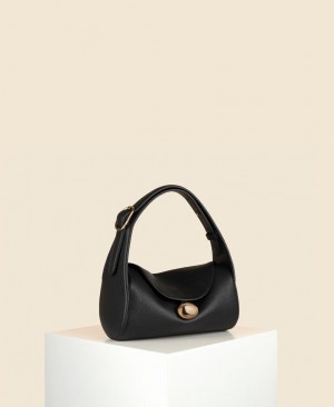 Black Cafuné Drop Duffel Women's Shoulder Bags | FWE268GH