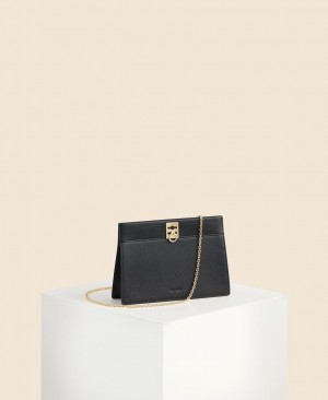 Black Cafuné Stance Chain Women's Crossbody Bags | TOO9765GC