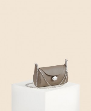 Grey Brown Cafuné Mini Drop Duffel Women's Shoulder Bags | ERE1285MD