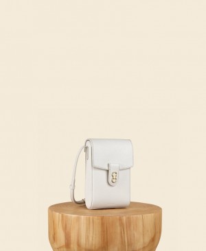 White Cafuné Trunk Box Women's Crossbody Bags | CGB711OH