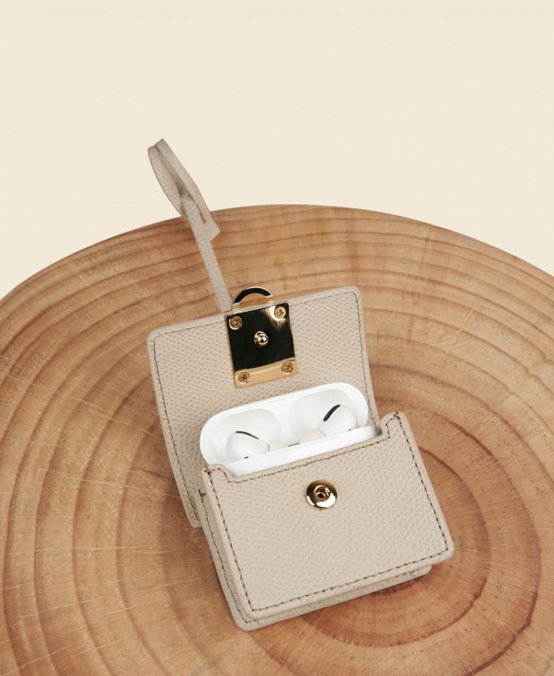 Beige Cafuné Stance Pod AirPods Case Women's Mini Bags | WBJ5072UF