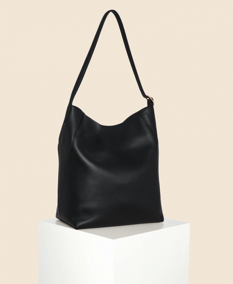 Black Cafuné Drop Hobo Women's Tote Bags | TSC7296WF