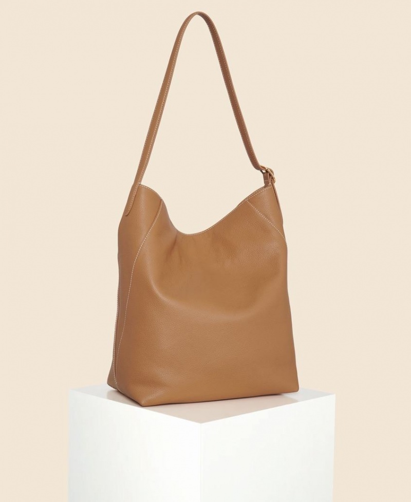 Brown Cafuné Drop Hobo Women's Tote Bags | IOX9416MP