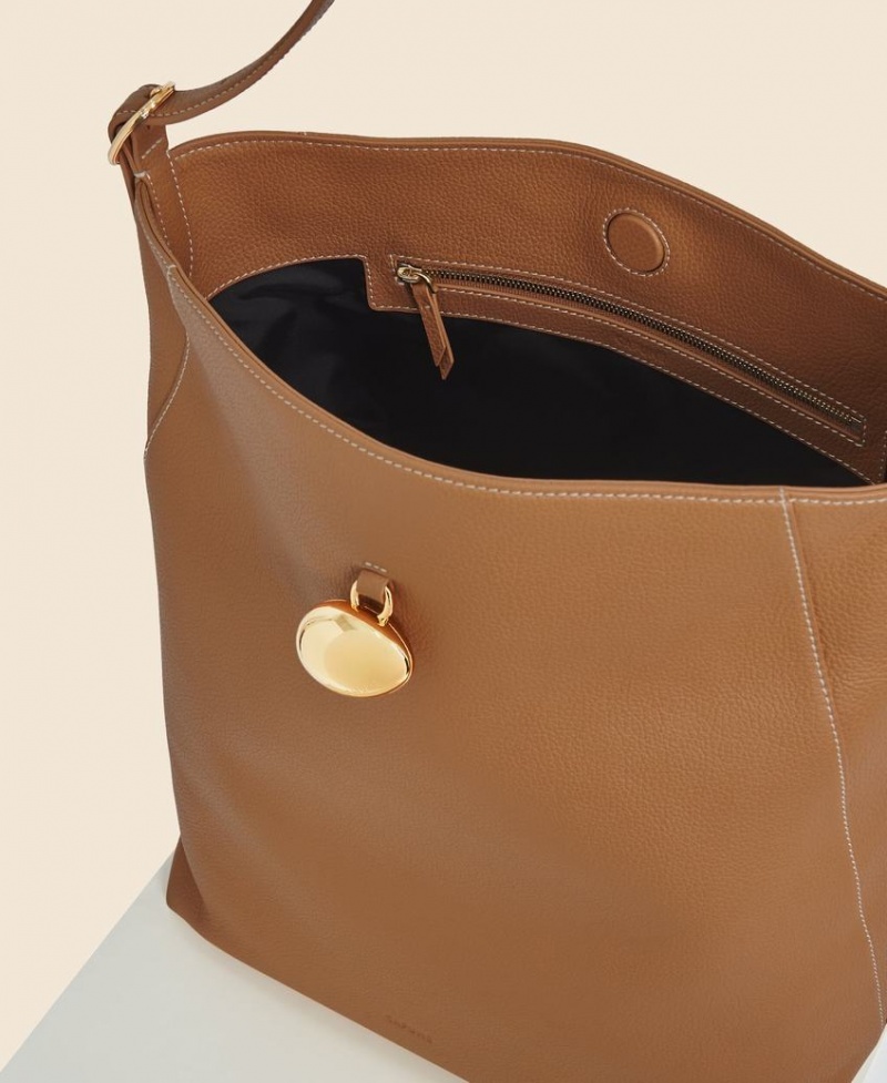 Brown Cafuné Drop Hobo Women's Tote Bags | IOX9416MP