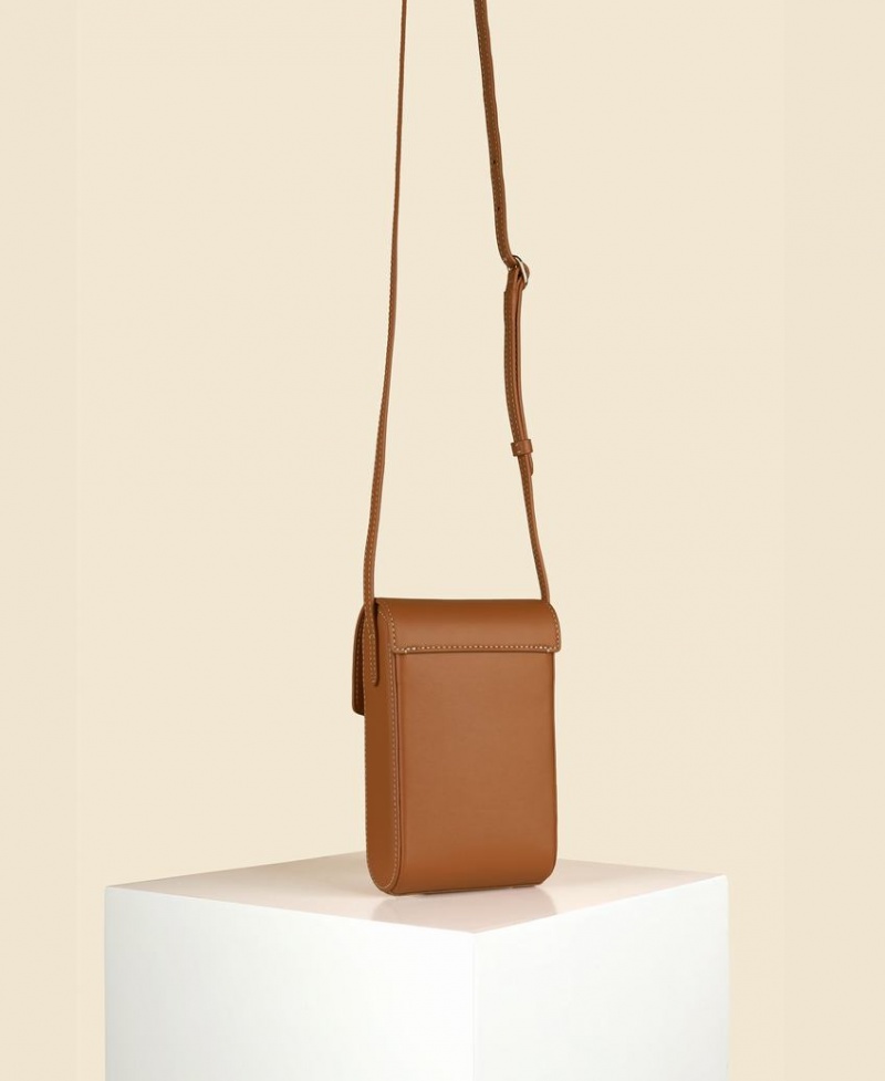 Brown Cafuné Trunk Box Women's Crossbody Bags | FSD2648EF