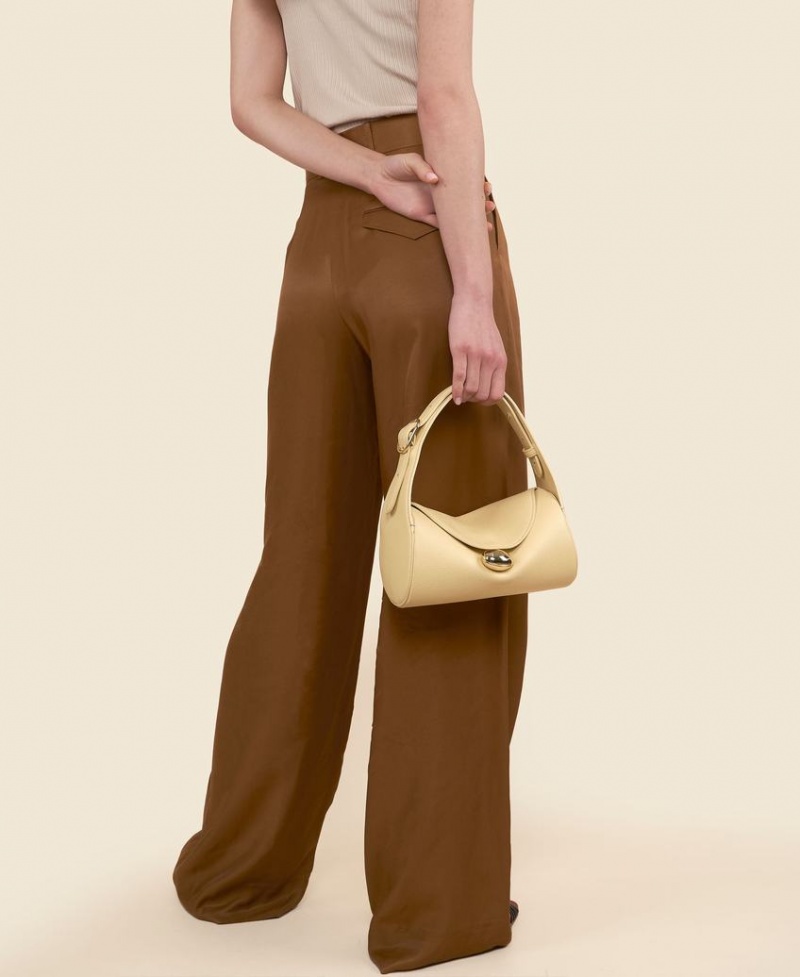 Cream Yellow Cafuné Drop Duffel Women's Shoulder Bags | UXU1024RF