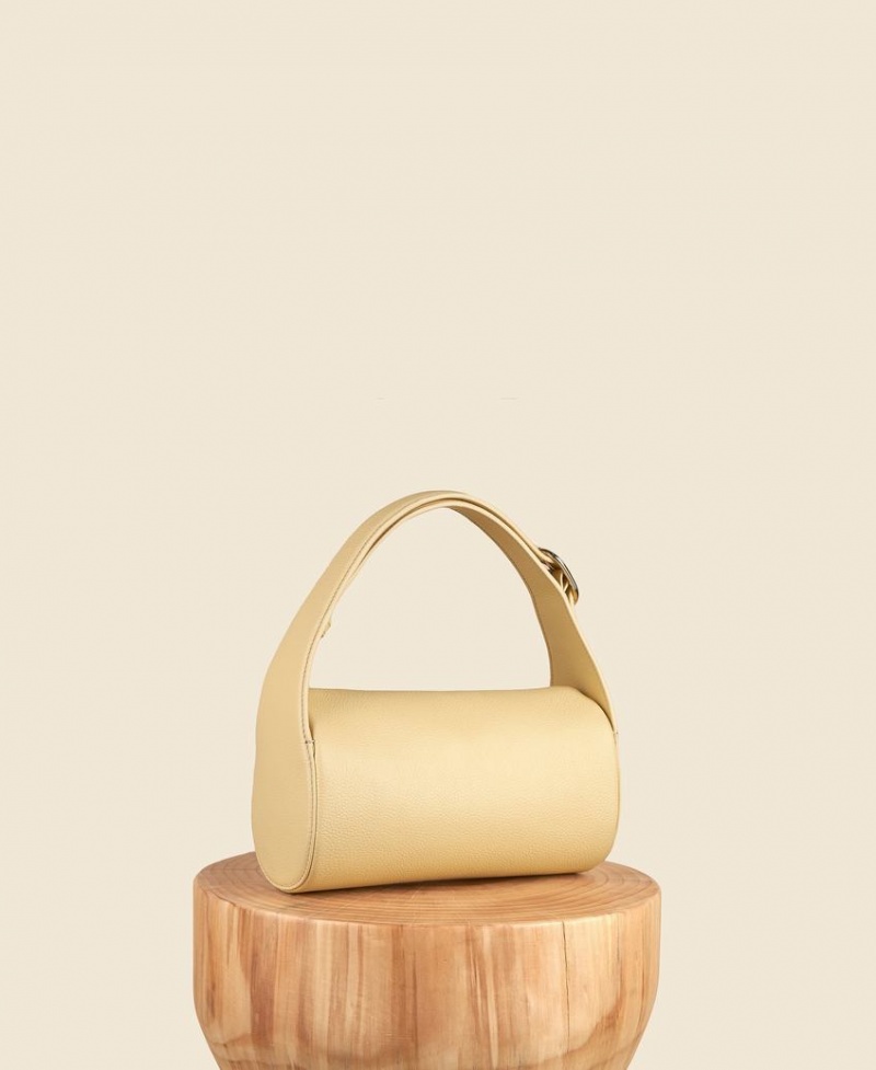 Cream Yellow Cafuné Drop Duffel Women's Shoulder Bags | UXU1024RF