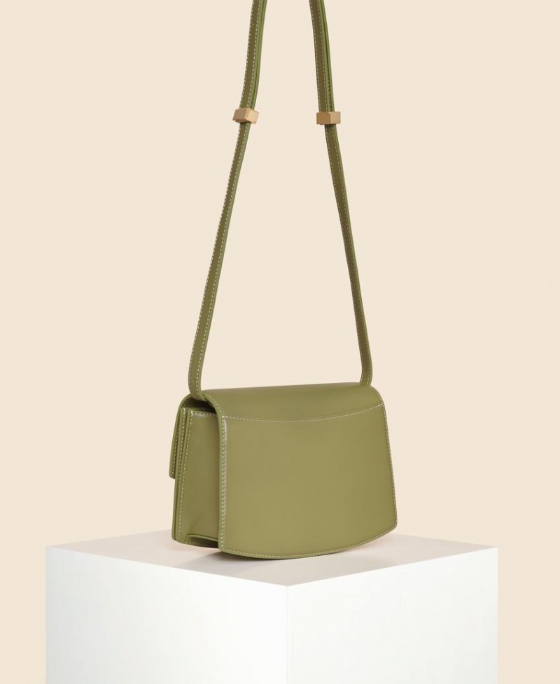 Green Cafuné Small Pendulum Women's Crossbody Bags | MOG9255VI