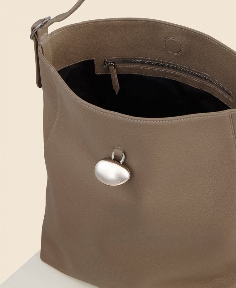 Grey Brown Cafuné Drop Hobo Women's Tote Bags | QIP292FF