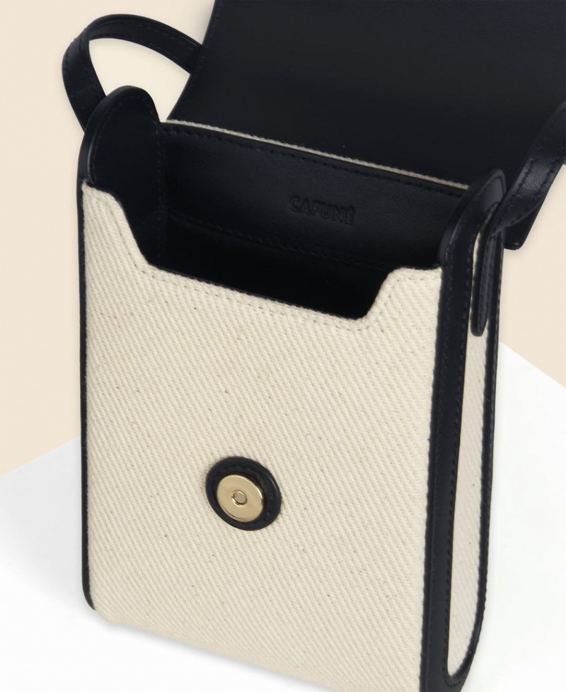 White Black Cafuné Trunk Box Women's Crossbody Bags | BIM9932KN