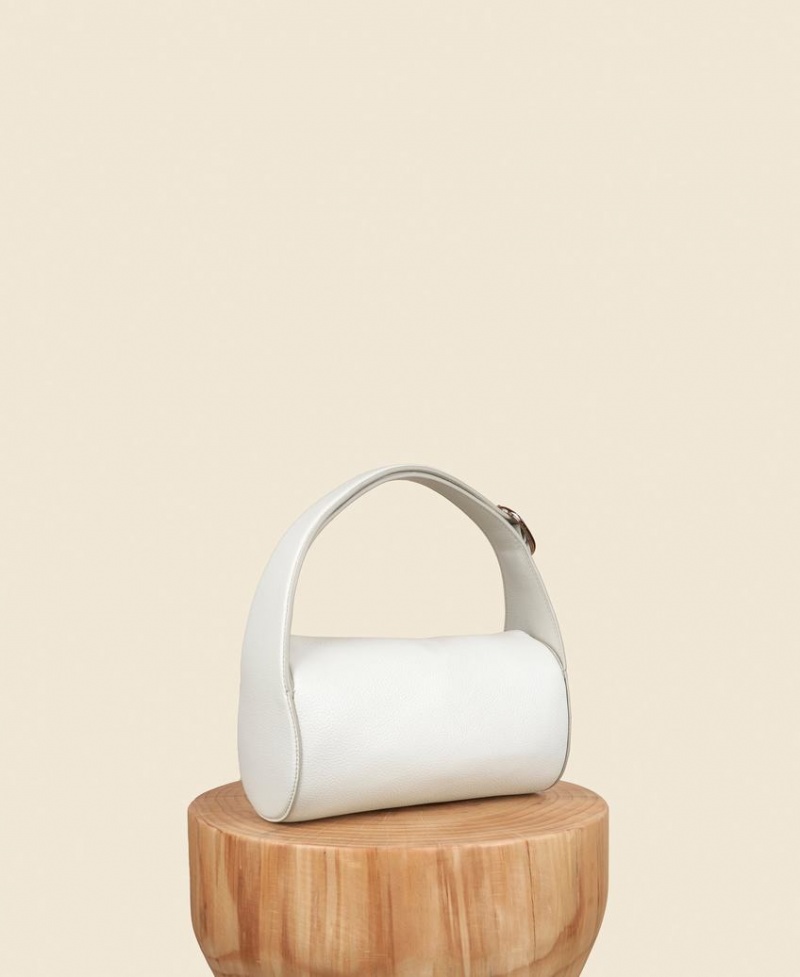 White Cafuné Drop Duffel Women's Shoulder Bags | HHD244RW