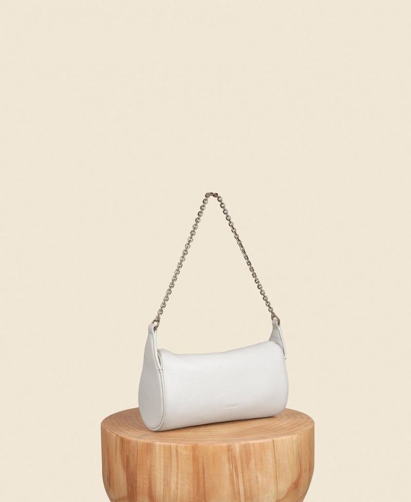 White Cafuné Mini Drop Duffel Women's Shoulder Bags | JGH670GX