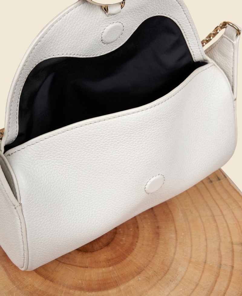 White Cafuné Mini Drop Duffel Women's Shoulder Bags | JGH670GX